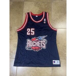 Vintage Houston Rockets Robert Horry #25 Mens Sz 48 Champion Basketball Jersey